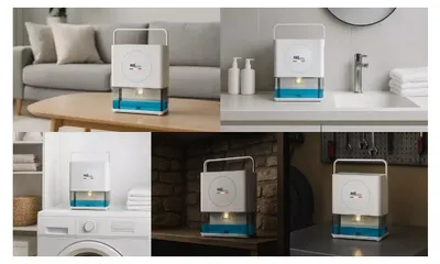 Image de Déshumidificateur 0.6l/j blanc - E.ziclean - DRYFLOWX - dryflow x