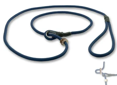 Productafbeelding van Mystique® Proeflijn voor honden, speciaal voor de Moxonleine Retriever, 6 mm, 130 cm, blauw