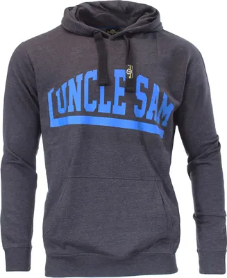 Produktbild von Uncle Sam Hoodie mit Kapuze, Herren Sport Freizeit Pullover Anthrazit-XL