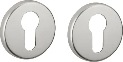 Image de Paire de rosaces trou de cylindre, argent - THIRARD