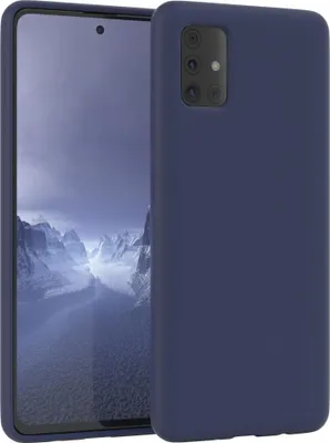 Produktbild von EAZY CASE Silikonhülle für Samsung Galaxy A51 Silikon Backcover Schutz in Blau