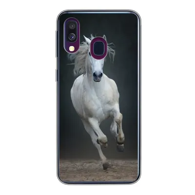 Produktbild von MuchoWow® Handyhülle Schutzhülle Hülle für Samsung Galaxy A40 Pferd - Pilz - Sand Silikon Softcase Handy Hülle - Handy-Tasche