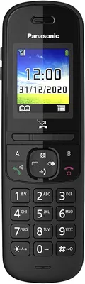 Produktbild von Panasonic KX-TGH710 Schwarzes DECT-Schnurlostelefon mit 1,8"-Display und Freisprecheinrichtung
