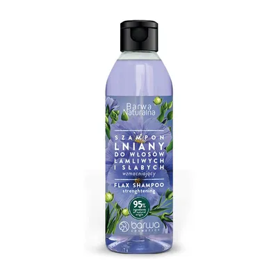 Zdjęcie produktu dla Barwa Naturalna Szampon Lniany Do Włosów 300ml Wzmacniający Włosy Wypadające