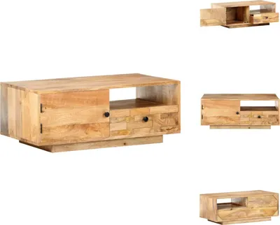 Produktbild von vidaXL Couchtisch 90x50x35 cm Mango Massivholz -  Couchtische