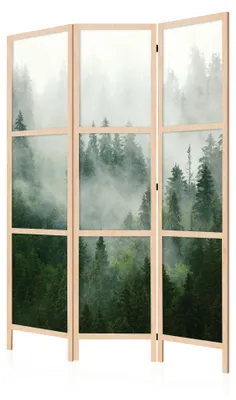 Zdjęcie produktu dla LUMASOUL Parawan jednostronny, Przegroda do wnętrz, Lasy Japońskie 2, 135x172 cm