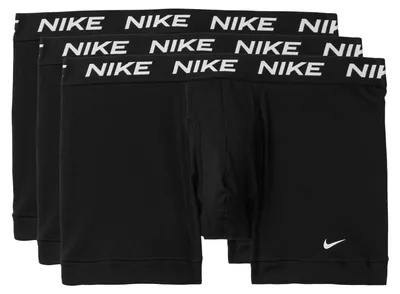 Produktbild von Nike Herren All Day Baumwolle Stretch Trunk W/Fly Underwear (3-Pack) Badehose, Schw
