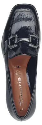 Produktbild von Tamaris Damen Slipper Penny Loafer Zierspange Halbschuh Karreé 1-24316-43, Größe:39 EU, Farbe:Blau
