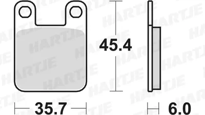 Produktbild von TRW Bremsbeläge MCB 535 Bremsbelag MCB 535 -Standard