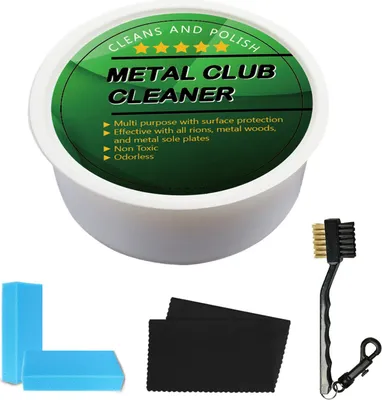 Produktbild von Golf-Metallschlägerreiniger, Rostlöser, Golf-Eisen-Polierset, Wedges, Putter, Bürstenreiniger, Schwamm, Golf-Zubehör, Golfschläger-Pflegeset
