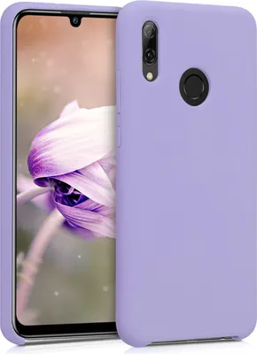 Produktbild von kwmobile Hülle kompatibel mit Huawei P Smart (2019) Hülle - Silikon Handy Case - Handyhülle weiche Oberfläche - kabelloses Laden - Lavendel
