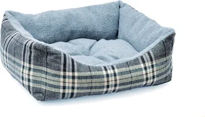 Produktbild von Aumüller Plüschsofa Schottland Grau, 70 cm - kuscheliges Hundesofa