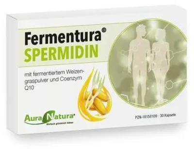 Image de Aura Natura Fermentura Spermidin avec Q10 et herbe de blé - 30 gélules - 30 jours