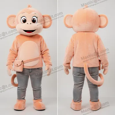 Imagen del producto de Mascota MASTICOT de mono suave color durazno