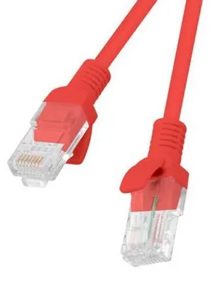 Produktbild von Lanberg PCU6-10CC-0100-R, 1 m, Cat6, U/UTP (UTP), RJ-45, RJ-45, Rot