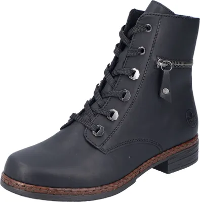Produktbild von Rieker Damen-Schnürstiefelette Schwarz, Farbe:schwarz, EU Größe:36