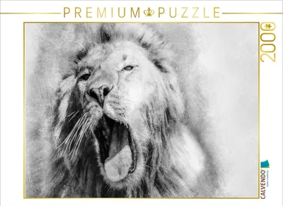 Produktbild von CALVENDO Puzzle Der Löwe 2000 Teile Puzzle quer | 2000 Teile Lege-Größe 90x67cm Foto-Puzzle für glückliche Stunden