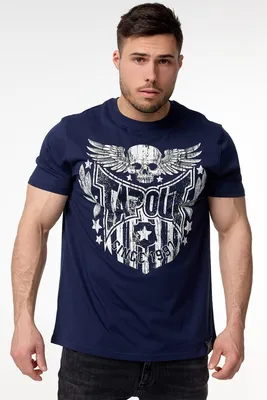 Image de T-shirt homme coupe normale WESTLAKE Navy/White S Tapout