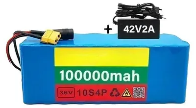 Obrázek produktu pro Lithiová baterie, napětí 36 V, kapacita 100 000 mAh, 10S4P XT60-DC
