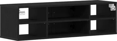 Produktbild von vidaXL Wandregal Schwarz Eichen-Optik 102 x 30 x 29 cm Holzwerkstoff