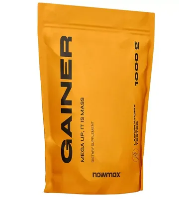 Produktbild von nowmax® Mega Up Gainer 1000 g – Mass Gainer Protein Kohlenhydrate Vitamine