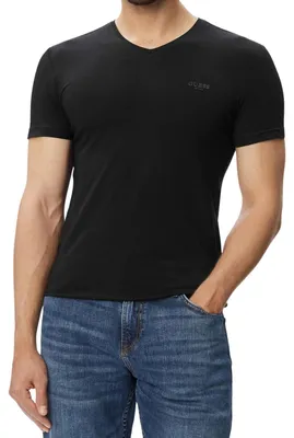 Obrázok produktu pre Tričko Guess pre pánov, bavlna, extra úzкий strih NA1715 (veľkosť L) (čierna)
