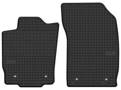 Produktbild von Gummi-Fußmatten Vorne für Audi A1 8X 2010-2018 (Schrägheck) – 2-tlg, Schwarz, passgenau – Wielganizator SolidTread