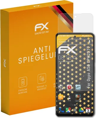 Produktbild von atFoliX FX-Antireflex 3x Schutzfolie kompatibel mit Oppo A58 (CPH2577) Displayfolie
