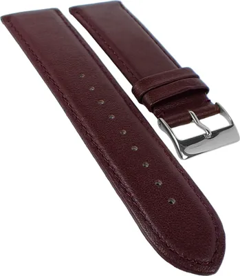 Produktbild von Beach Ersatzband Uhrenarmband Kalbsleder Bordeaux  20437S, Stegbreite:28mm