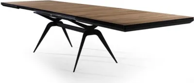 Produktbild von Luxus Esszimmertisch Ausziehbarer Design Küchentisch Holz Braun Tisch