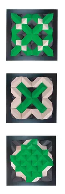 Produktbild von Holzspielzeug Bausteinspiel PYROM grün LxBxH 265x265x60mm NEU