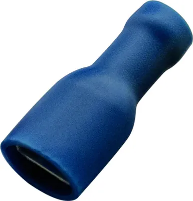 Produktbild von Haupa Flachsteckhülse blau vollisoliert 1,5-2,5/6,3x0,8 PVC, 100 Stk.