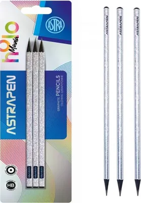 Immagine prodotto di Astrapen matite in legno nero 3 pezzi ASTRA