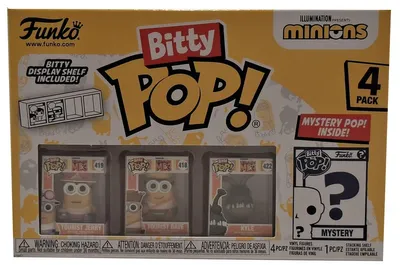 Obrázek produktu pro Funko Bitty Pop! Minioni - Jerry turista, Dave turista, Kyle + Figurka překvapení - Vinylové figurky, sběratelské figurky