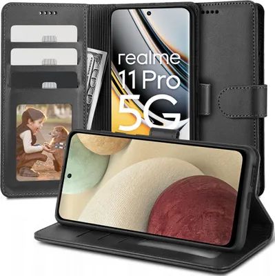 Produktbild von Tech-Protect Brieftasche Realme 11 Pro 5G / 11 Pro+ Plus 5G Schwarz