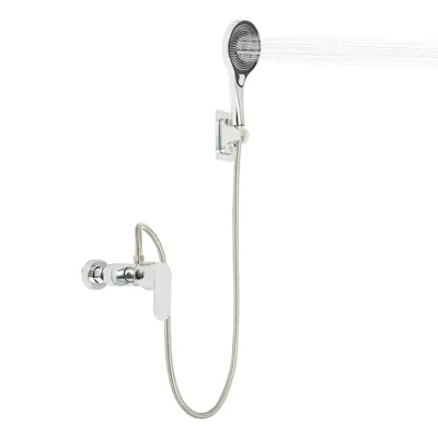 Produktbild von Brausegarnitur Duschmischbatterie mit Handbrause Silber  für das Badezimmer