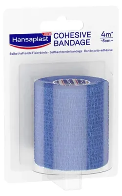 Obrázok produktu pre Hansaplast Fixačný obväz samolepiaci.6 cmx4 m modrý 1 ks