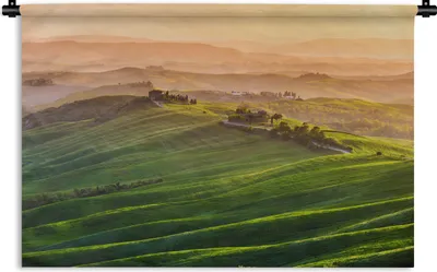 Produktbild von MuchoWow® Wandteppich Wandbehang Toskana - Landschaft - Hügel 60x40 cm Tapisserie Dekoration Wandtuch - Wanddekorationen