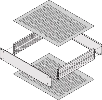 Obrázek produktu pro Schroff Cover Plate 400D Perf. (30860513)