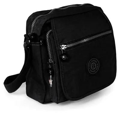 Image de Bag Street Sac à main pour femme Sac noir en nylon 20x22x10 D2OTJ218S