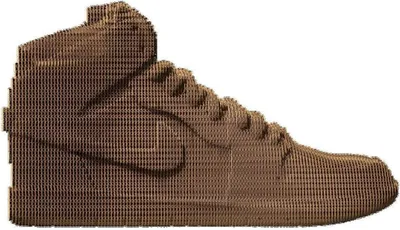 Produktbild von 3D Sneaker Puzzle aus Karton, dekoratives Modell, 164 Teile