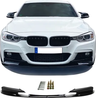 Produktbild von Zderzak spoilera przedniego czarny błyszczący 2-częściowy do BMW serii 3 F30 F31 od 10/2011-2019 (tylko dla pakietu M)