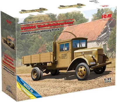 Obrázek produktu pro V3000S 'Einheitsfahrerhaus' German WWII Truck - ICM 35409 1:35