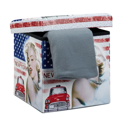 Obrázok produktu pre Taburetka s vekom skladacia, rd9050, Marilyn Monroe