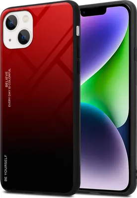 Immagine prodotto di Cadorabo Custodia per Apple iPhone 14 Custodia protettiva in nero Custodia per cellulare Custodia in TPU Custodia Cover Cover Vetro temperato