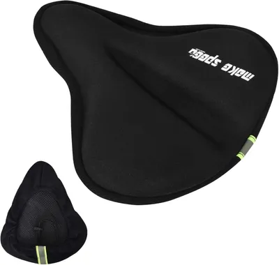 Immagine prodotto di Copertura in gel per sella da bicicletta, imbottitura morbida, 28 x 24 cm, adatta per bici da corsa e mountain bike