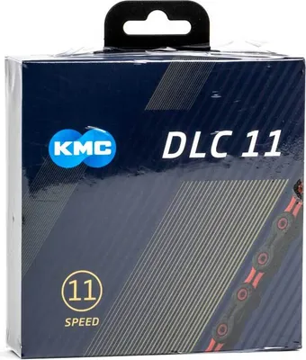 Produktbild von KMC Kette X-11-SL DLC schwarz/rot, 11s/118 Gl