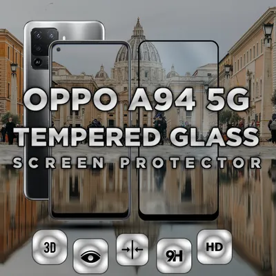 Produktbild von Oppo A94 5G – gehärtetes Glas 9H – 3D-Displayschutz in Superqualität