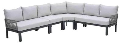 Produktbild von Garden Impressions Corsano Loungeset - 4-teilig - carbon black - Taupe - valley sand