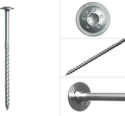 Image de Vis à tête plate galvanisée Torx 8 x 140 mm - boîte 50 pièces